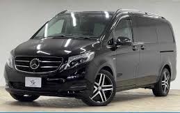 Mercedes-Benz V-Class front view available for rent in Tbilisi, Georgia.